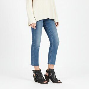 *Frye Black Izzy Harness Sling Back Bootie